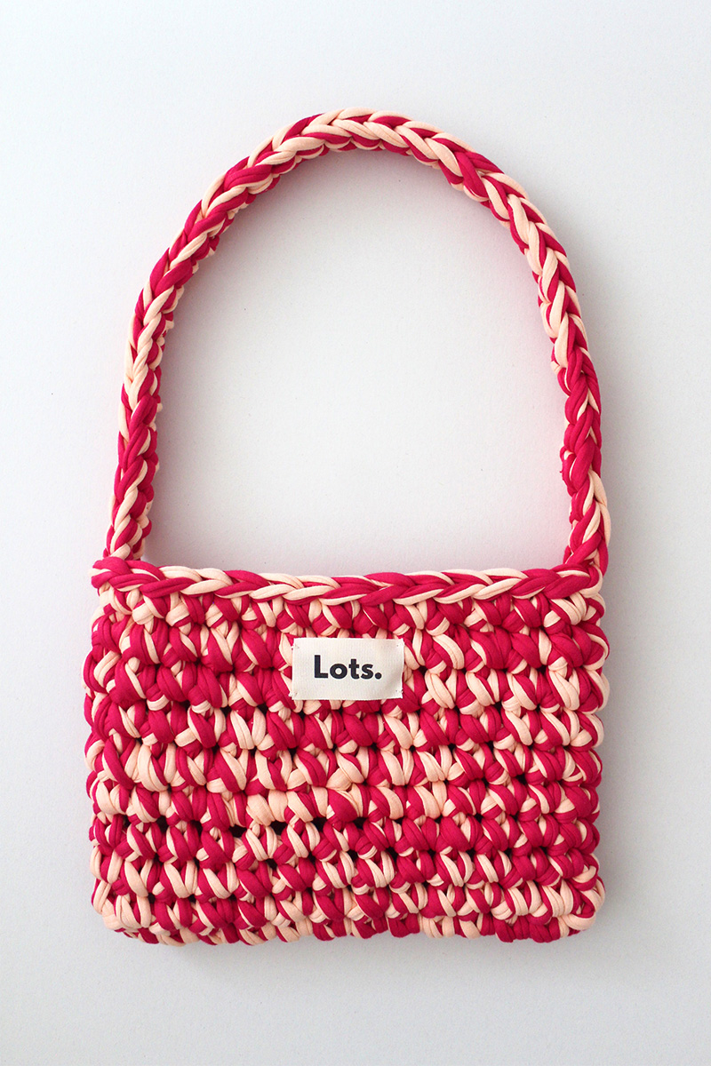 Schoudertas felroze, perzik - Afbeelding 2