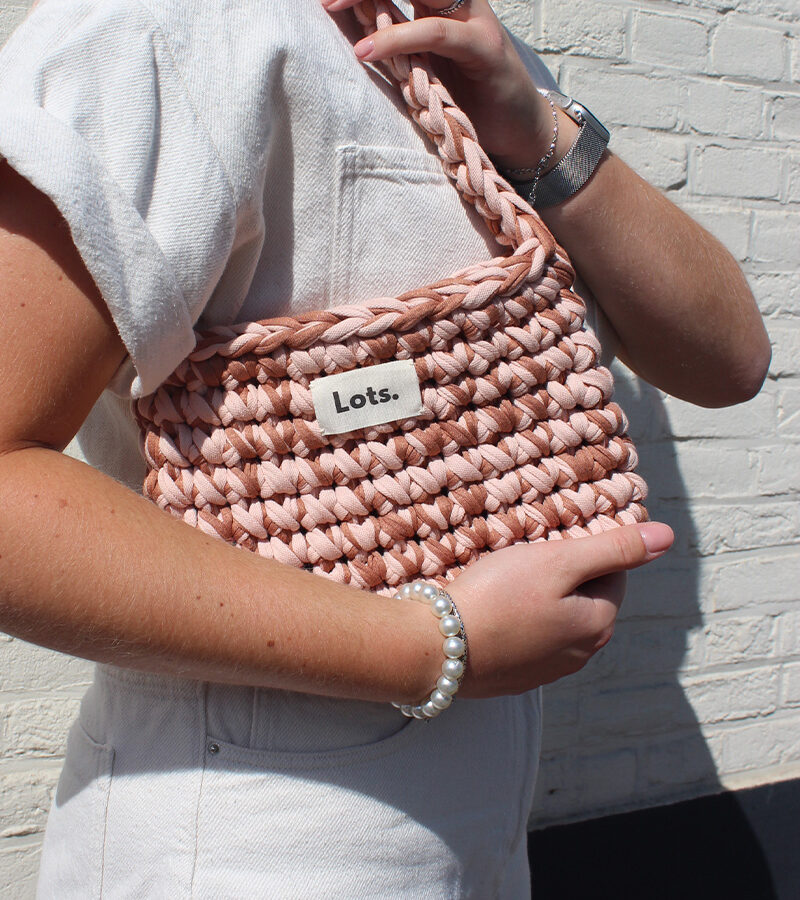 Schoudertas beige, bruin