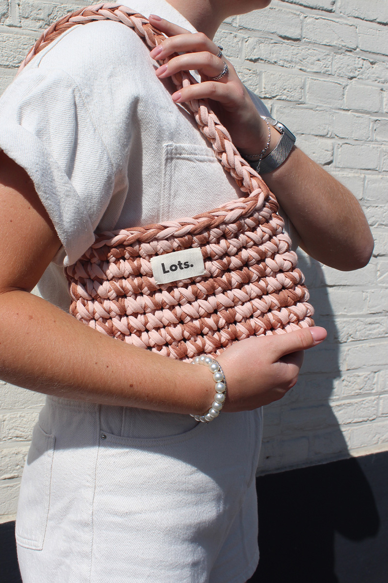 Schoudertas beige, bruin