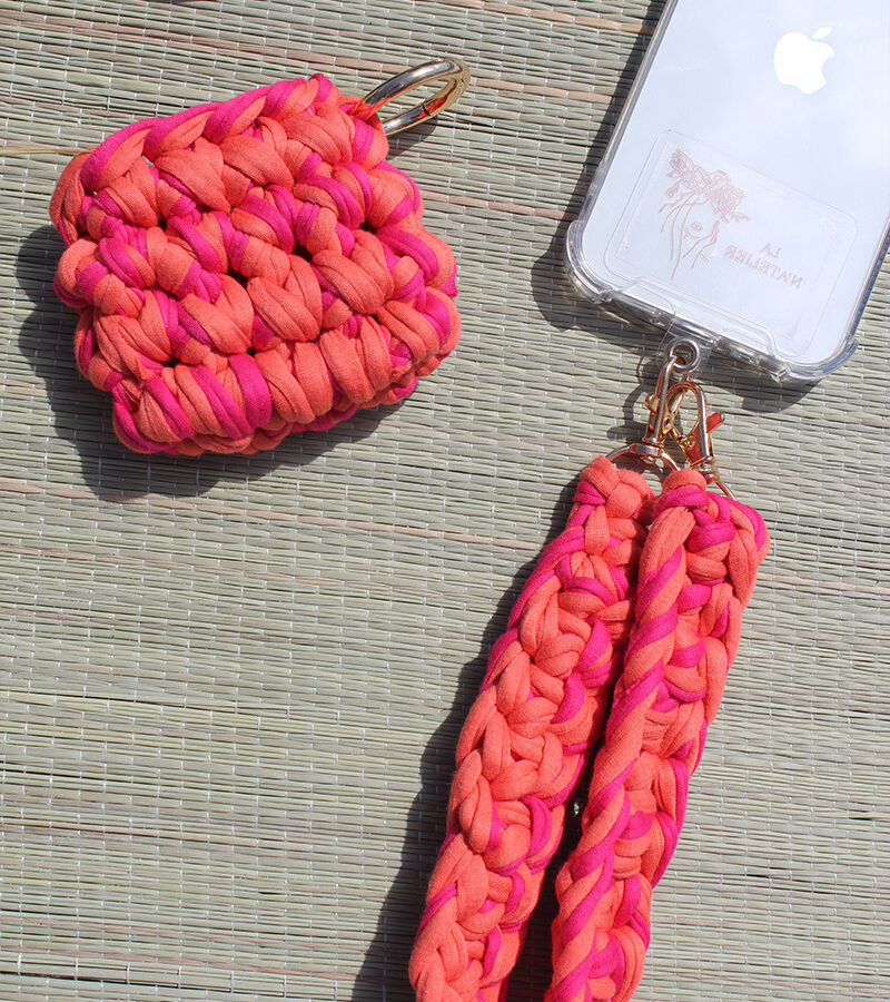 AirPods hoesje oranje, roze